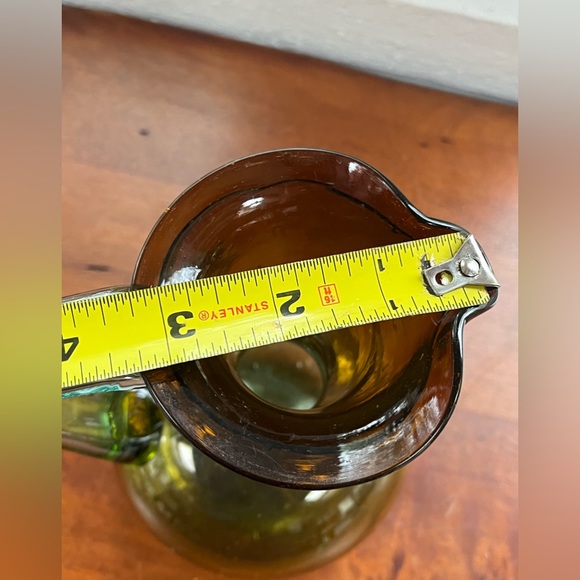 Multicolor vintage West Virginia glass pitcher - hand blown glass - Blenko? - Picture 11 of 11